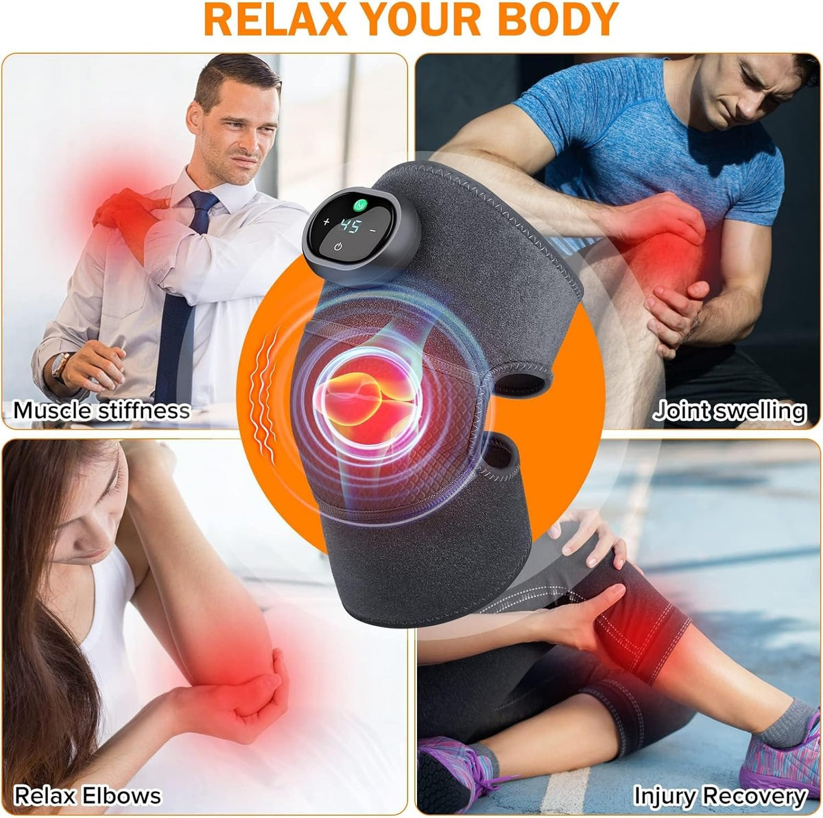 Cordless Heated Joint Massager – Knee, Shoulder and Elbow – image 5