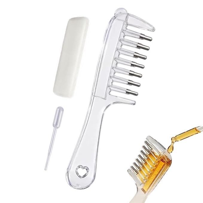 Scalp Serum Applicator Comb – Roller Ball Massage – image 1