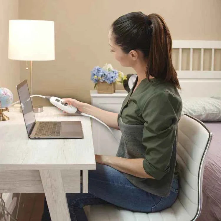 Multi-Purpose Electric Heating Pad – in use