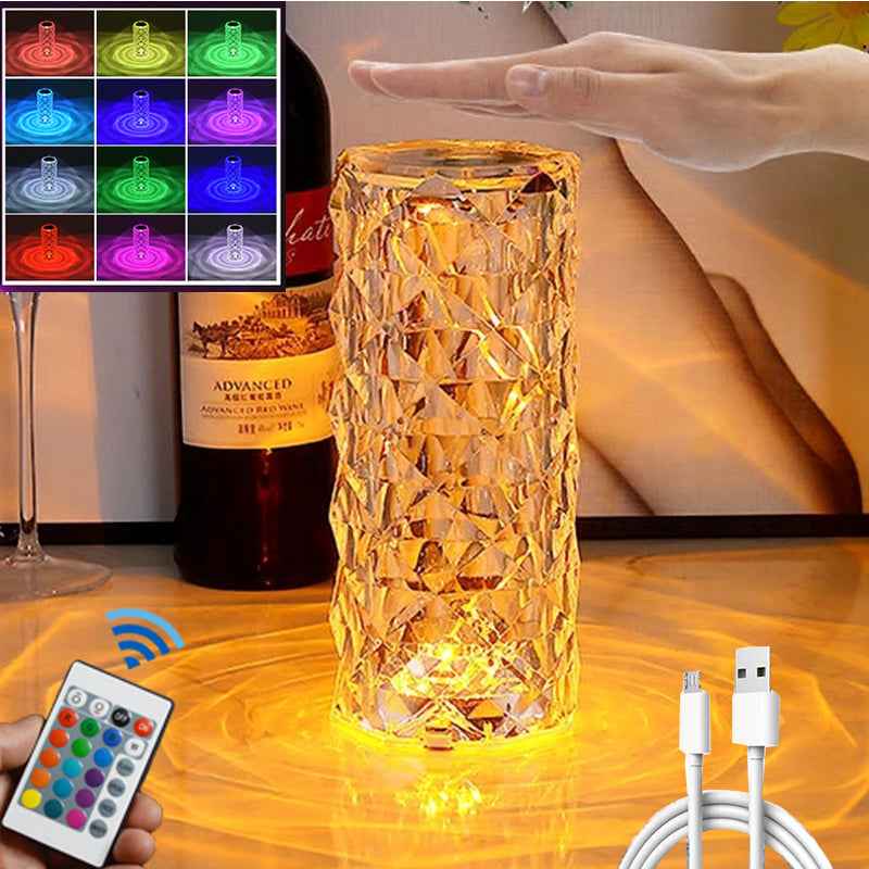 LED Crystal Table Lamp – close-up