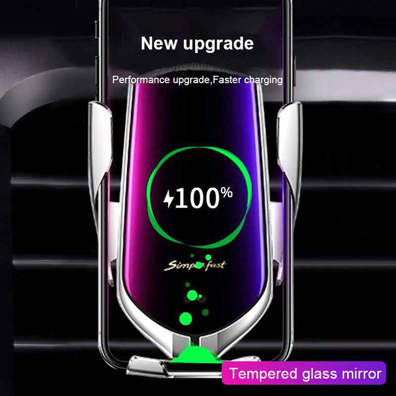 Auto Clamping Wireless Car Charger – side view