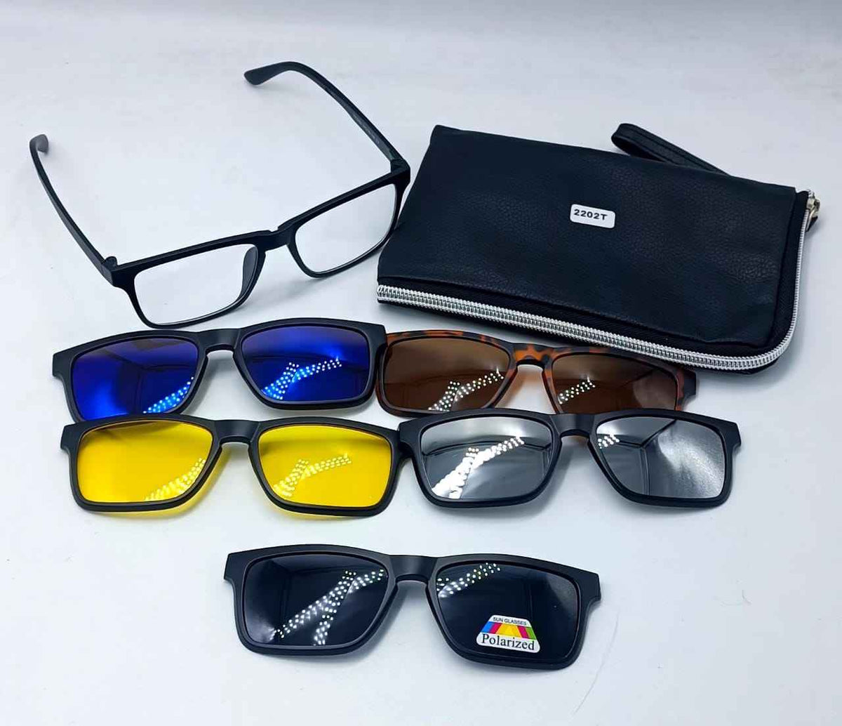 5-in-1 Sunglasses – packaging and contents