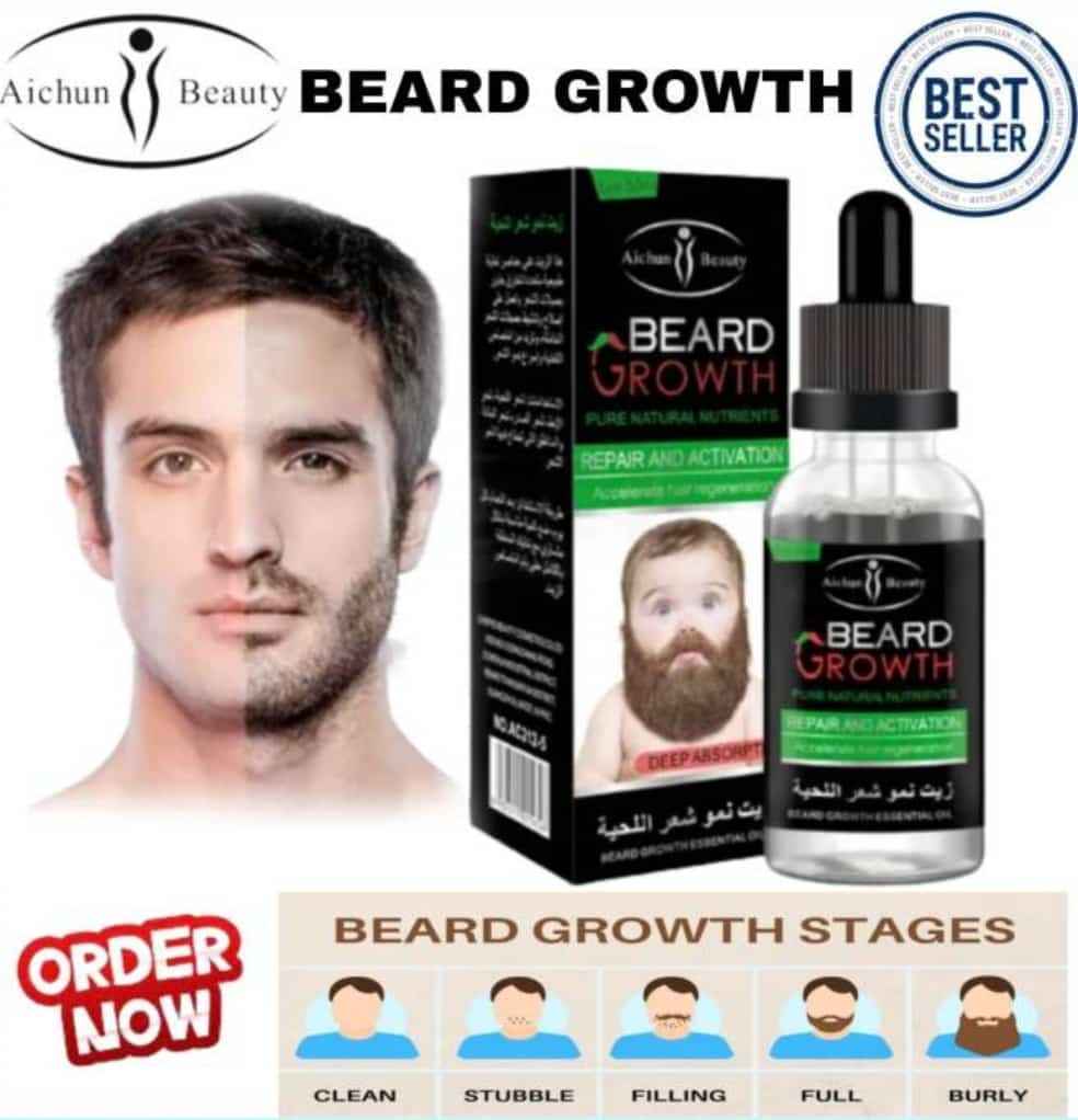Natural Men Beard Oil – in use