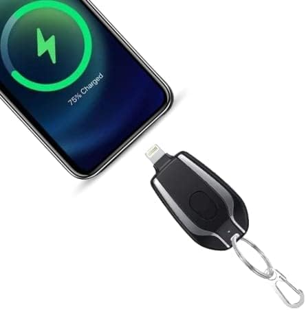 Emergency Portable Key Chain Charger – in use