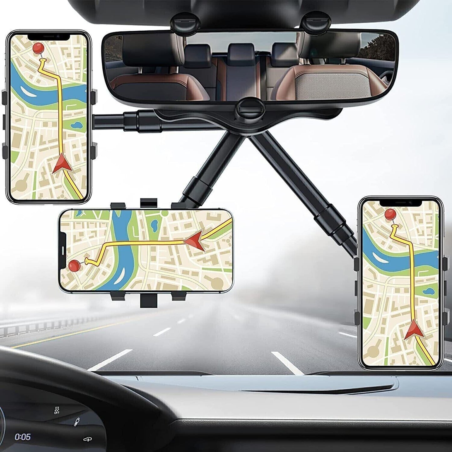 360 Rotatable Car Phone Holder – side view