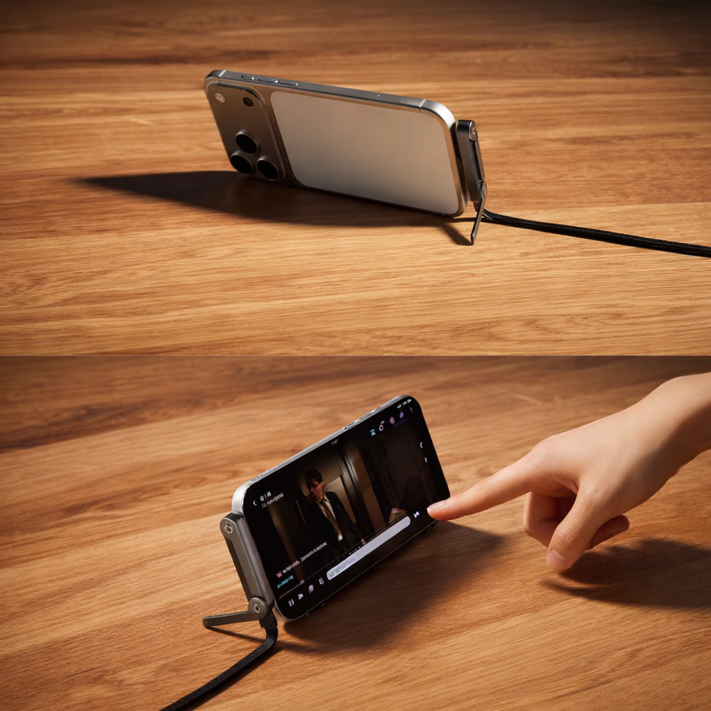 240W USB-C Fast Charging Cable with Phone Stand