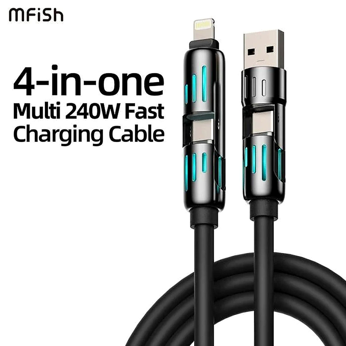 4-in-1 multi USB charging cable