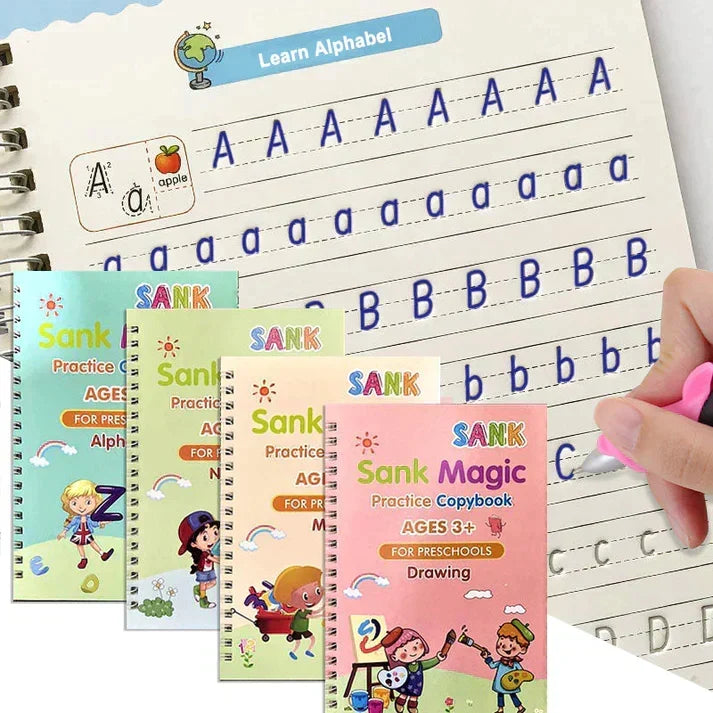 Kids handwriting practice copybook set