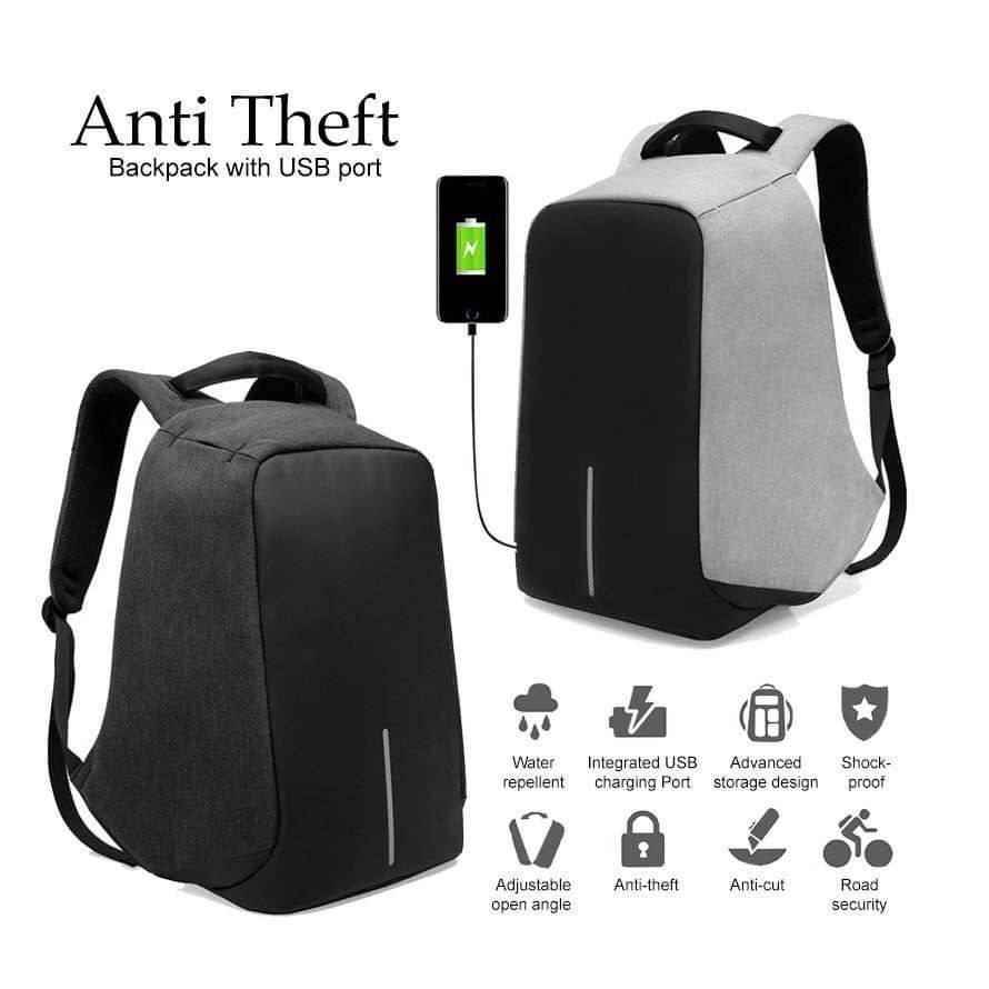 Anti-theft travel backpack for flights from the UAE