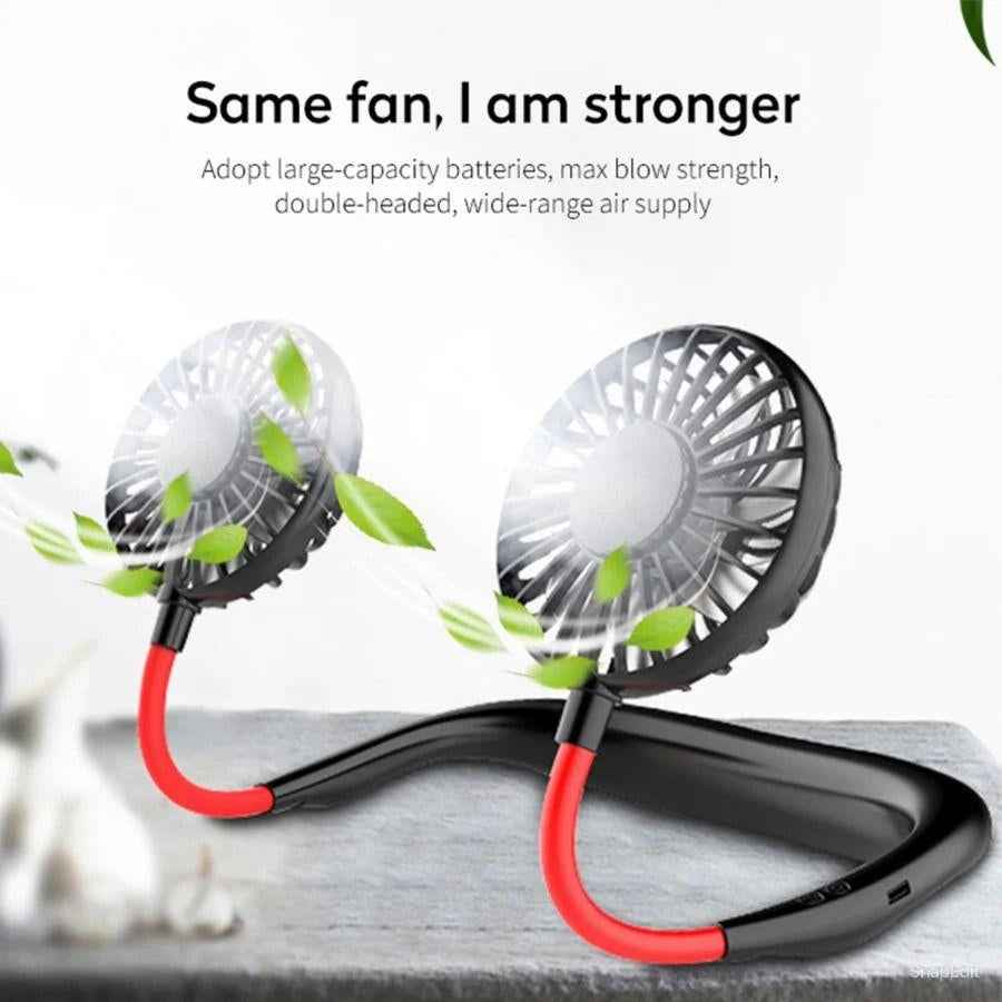Cool breeze Neckflow Fan – side view