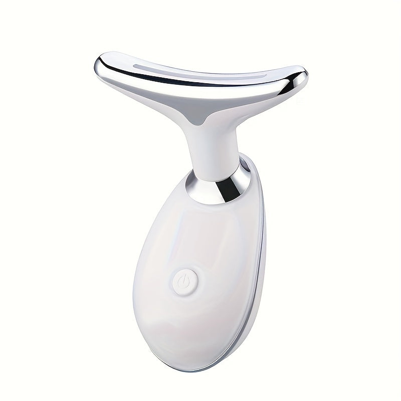 LED Facial and Neck Massager – Rechargeable Vibration Beauty Device – image 5