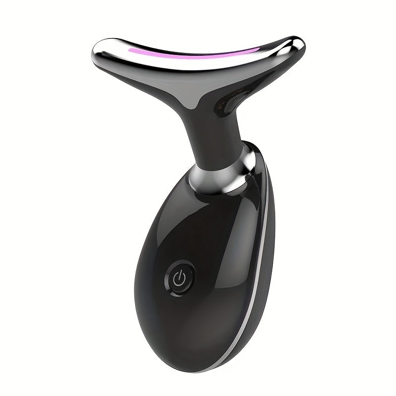 LED Facial and Neck Massager – Rechargeable Vibration Beauty Device – image 4