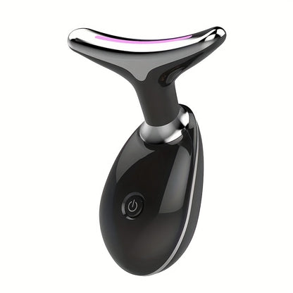 LED Facial and Neck Massager – Rechargeable Vibration Beauty Device – image 4