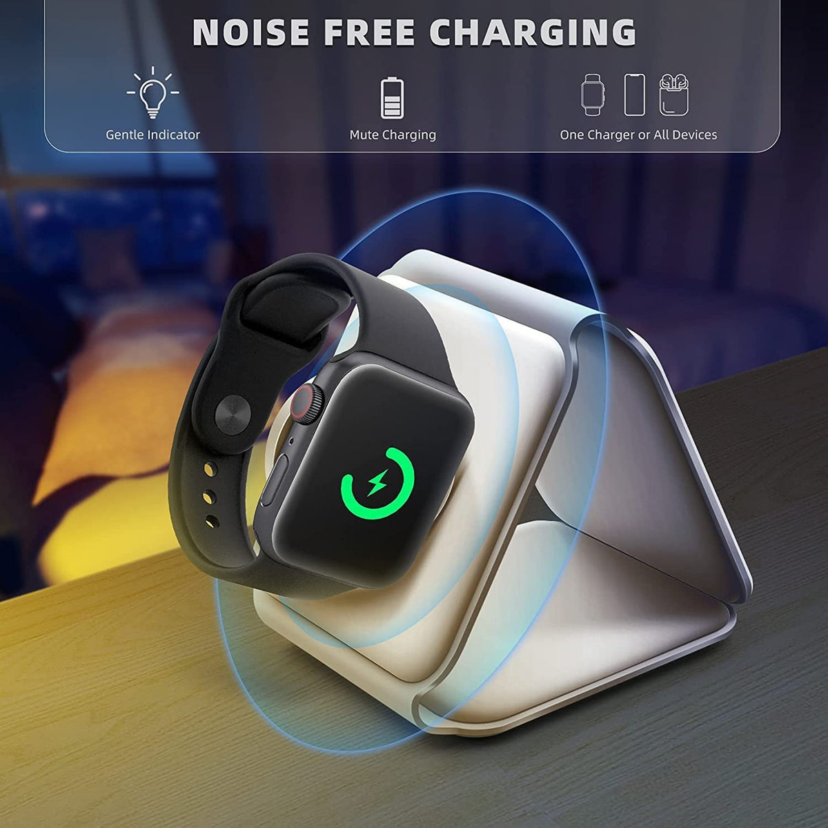 3-in-1 Foldable Wireless Charging Pad – 15W Fast Charging Station – image 3