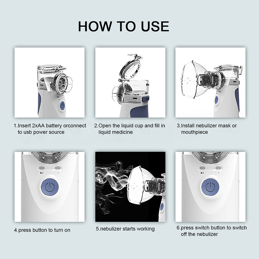 Portable Mesh Nebulizer – Handheld, Quiet Operation – image 4