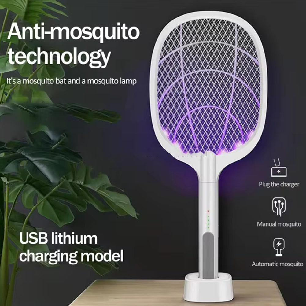 Foldable Electric Mosquito Swatter – Rechargeable Bug Zapper Racket – image 3