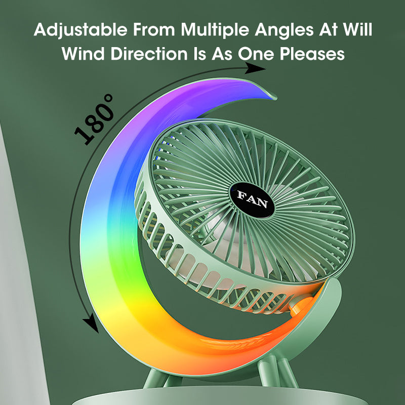 Desk fan USB charging