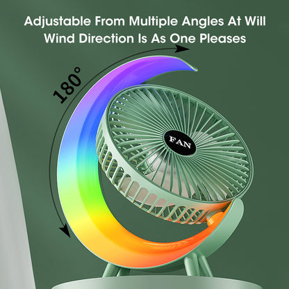 Desk fan USB charging