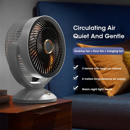 Cordless air circulator fan