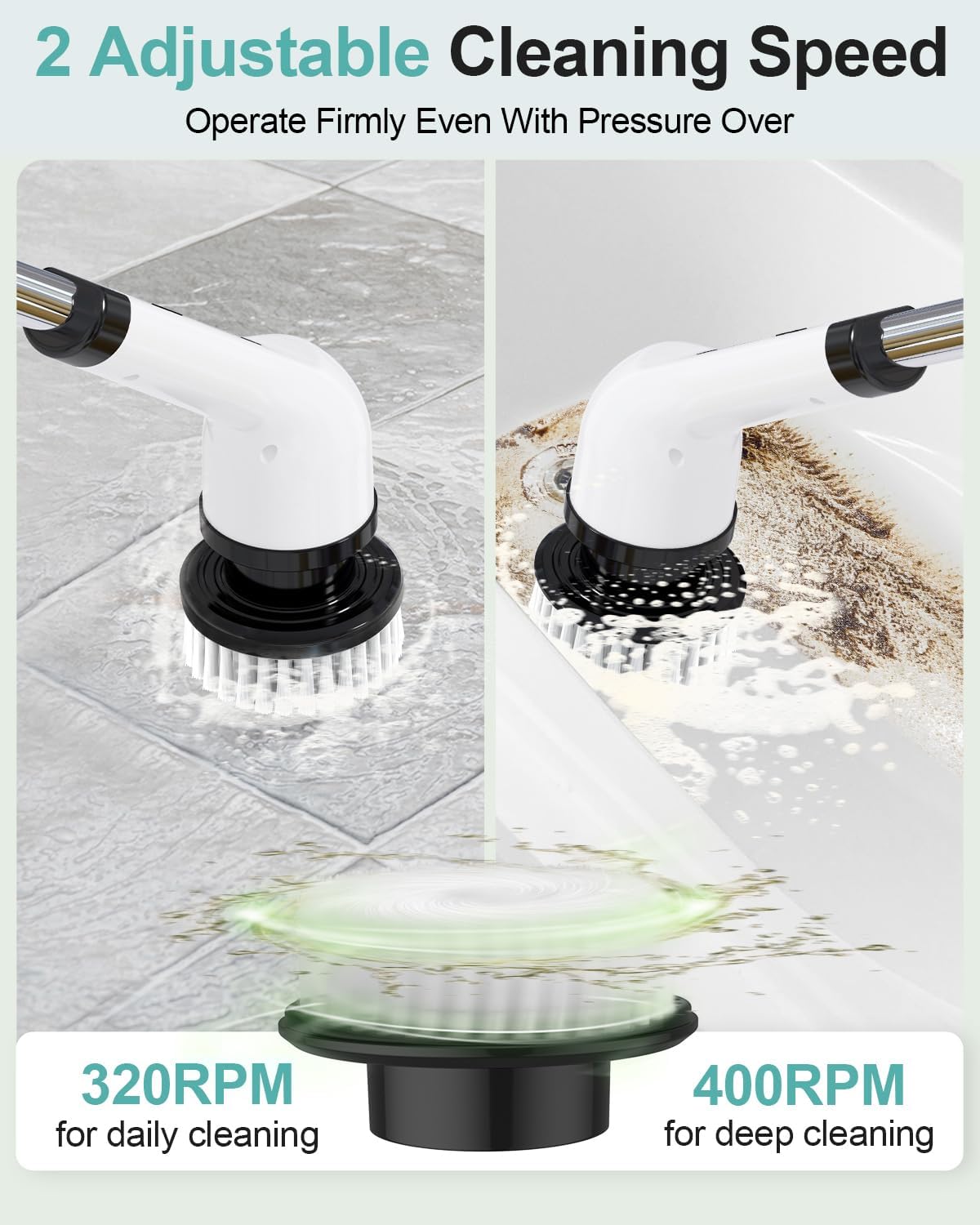 Spin scrubber charging