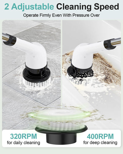 Spin scrubber charging