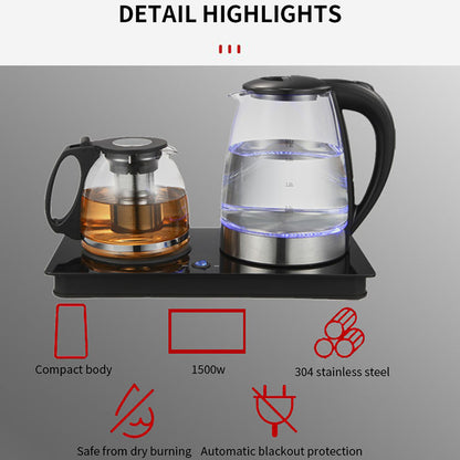 Glass kettle base