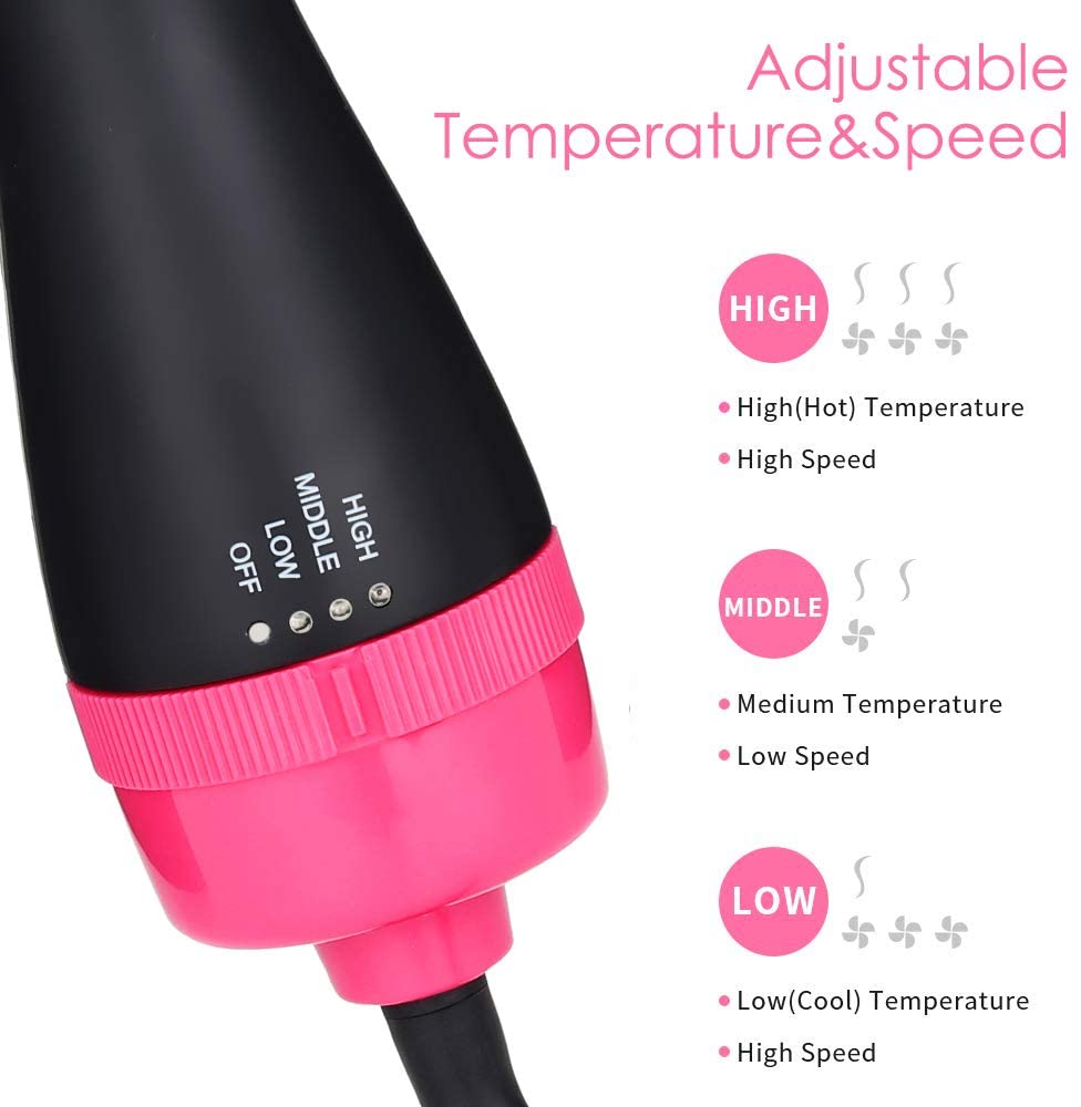 Hot Air Brush – 1000W Volumizer with Ionic Care – image 3