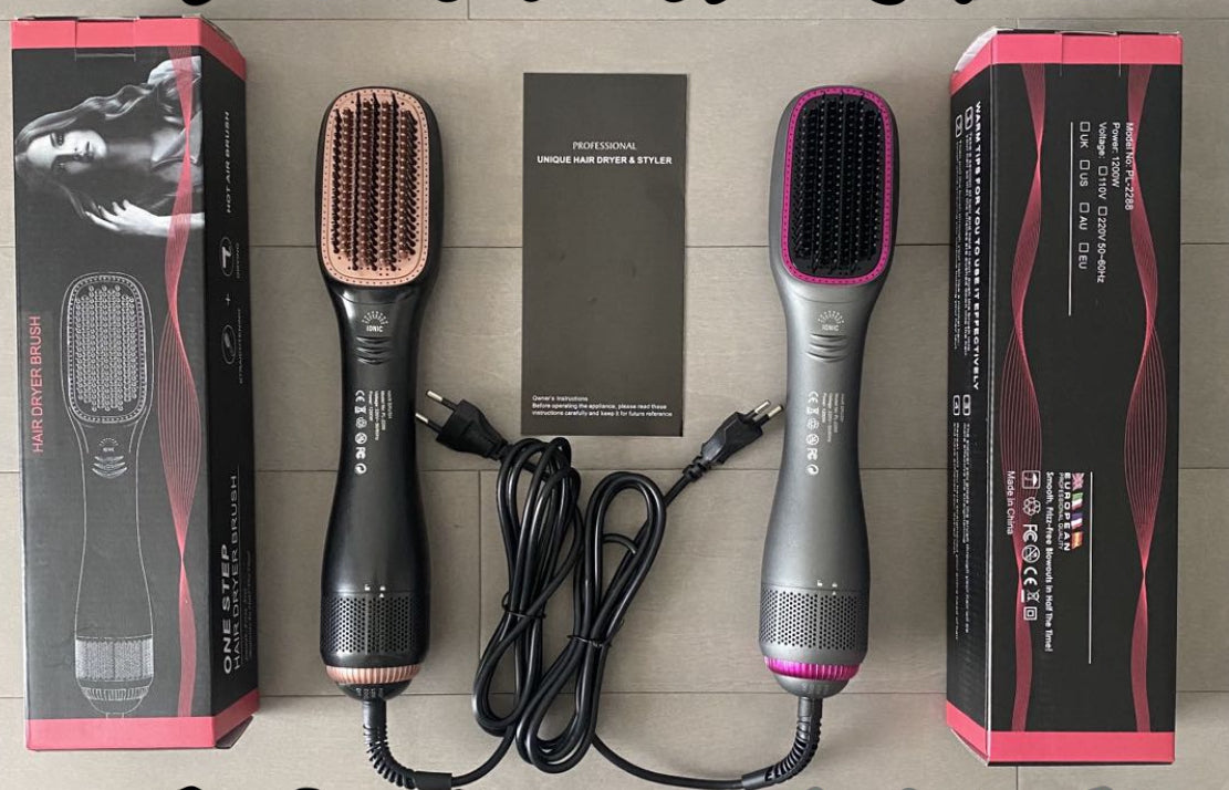 Electric Hair Dryer Paddle Brush – 1200W, 3 Heat Settings – image 2