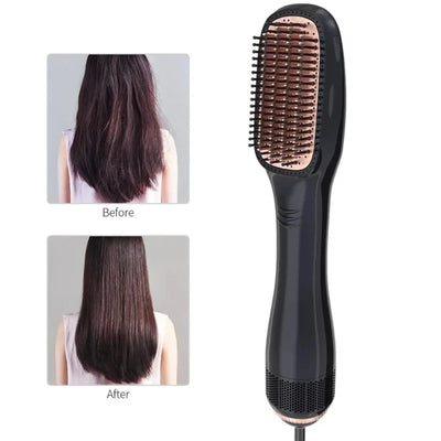 Electric Hair Dryer Paddle Brush – 1200W, 3 Heat Settings – image 1