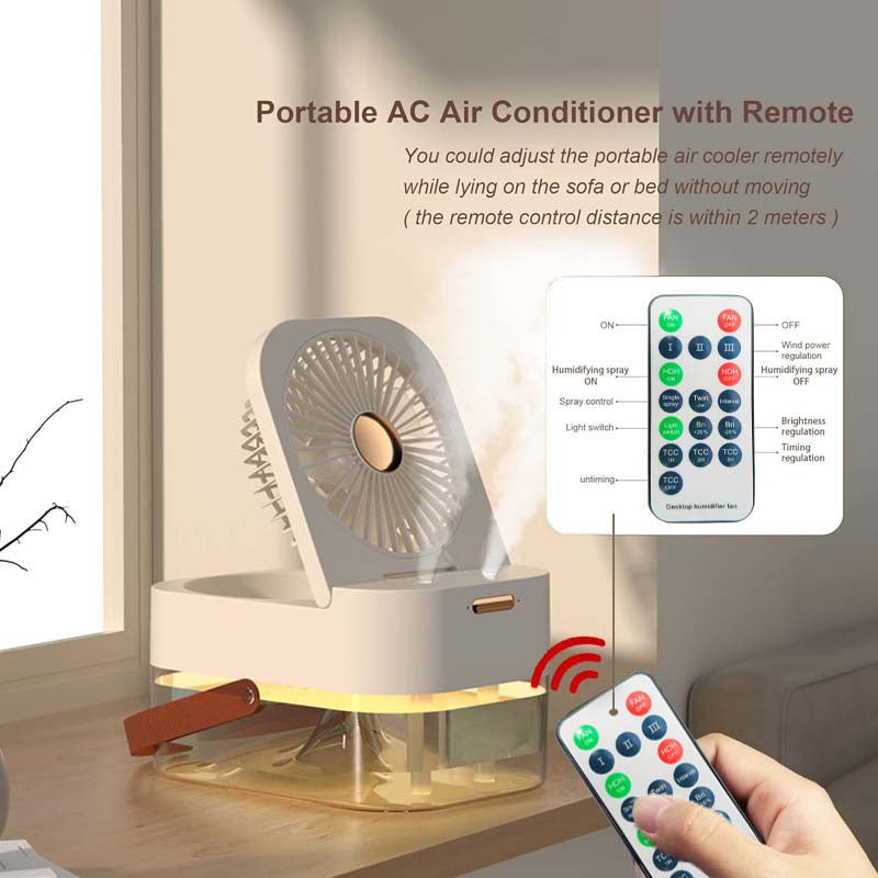 3-in-1 mini cooling fan and humidifier