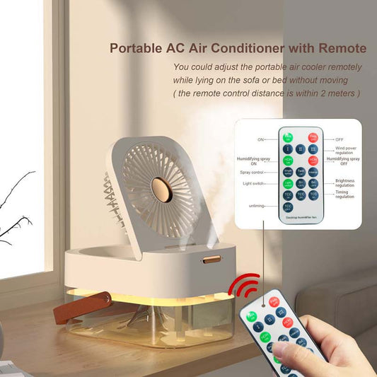 3-in-1 mini cooling fan and humidifier