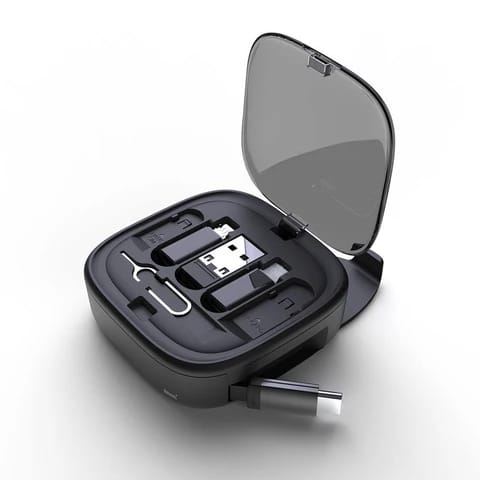 Retractable Charging Cable Kit – OTG Adapter, Card Slot and Phone Stand – image 5