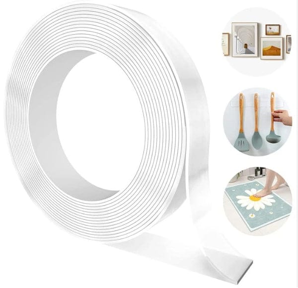 Self-Adhesive Gel Grip Tape – Washable Edge Banding and Rug Tape – image 1