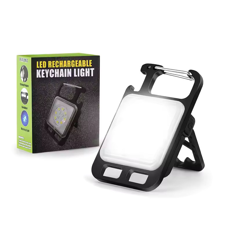 Rechargeable Mini Keychain Flashlight – 4 Light Modes – image 1