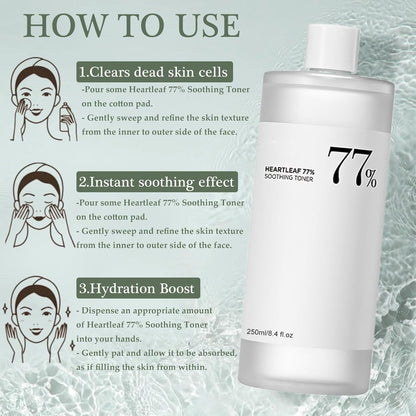 Heartleaf 77% Soothing Toner – 250ml – image 3