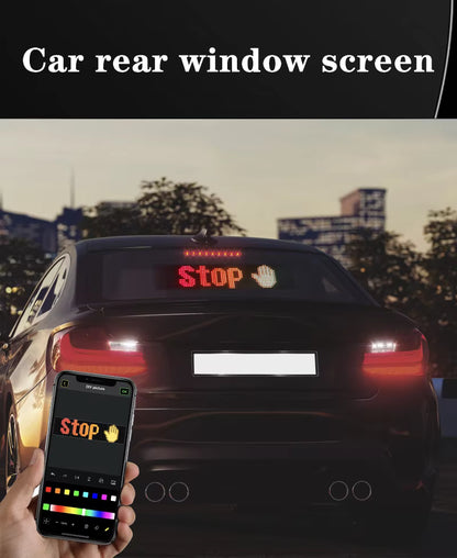 Flexible LED Car Display Screen – RGB, App and Remote Control – image 4