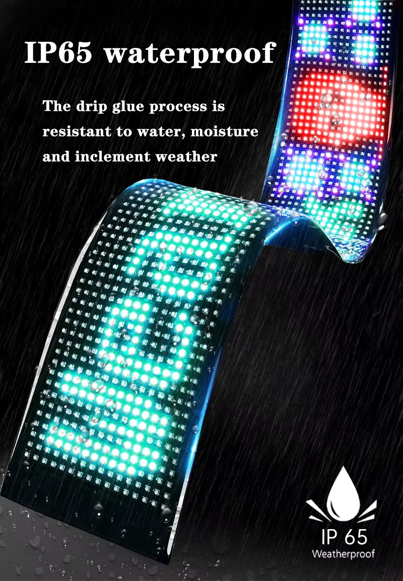 Flexible LED Car Display Screen – RGB, App and Remote Control – image 6