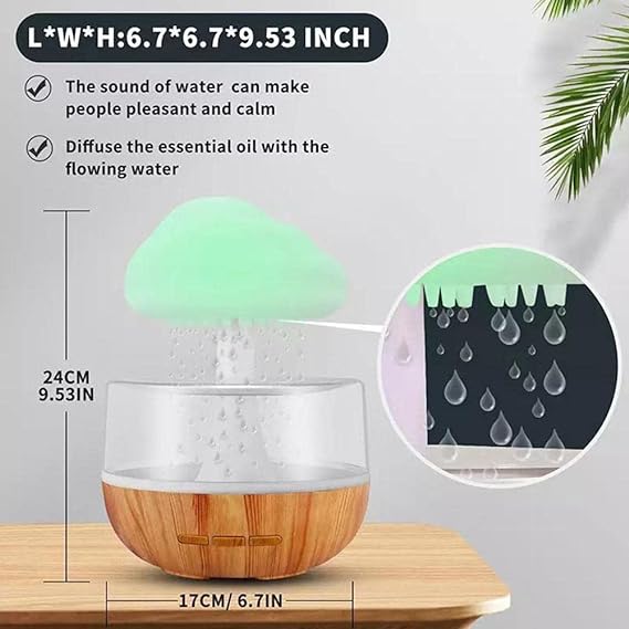 Cloud humidifier raindrop effect