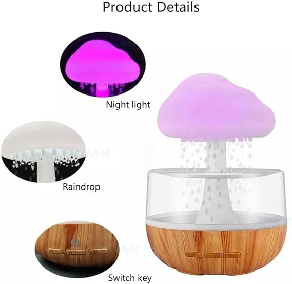 Rain cloud night light