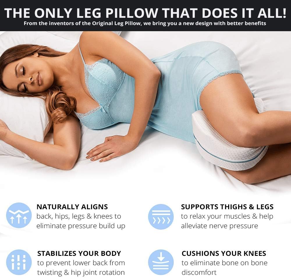 Leg and Knee Foam Support Pillow – Side Sleeper Pillow – image 3