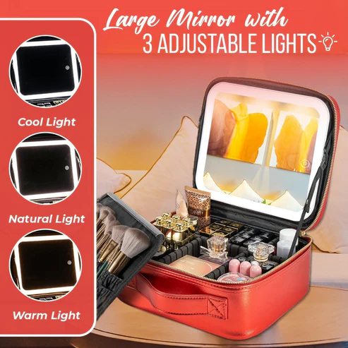 LED Makeup Bag with Light – Travel Cosmetic Case – image 3