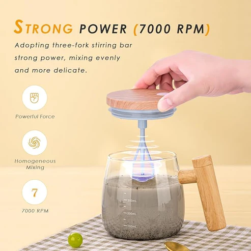 Mixing cup button