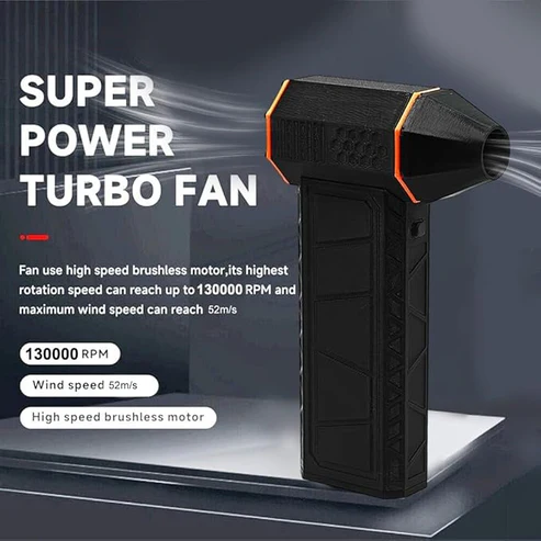 Super Power Turbo Jet Fan – Rechargeable Blower, 3 Speeds – image 4