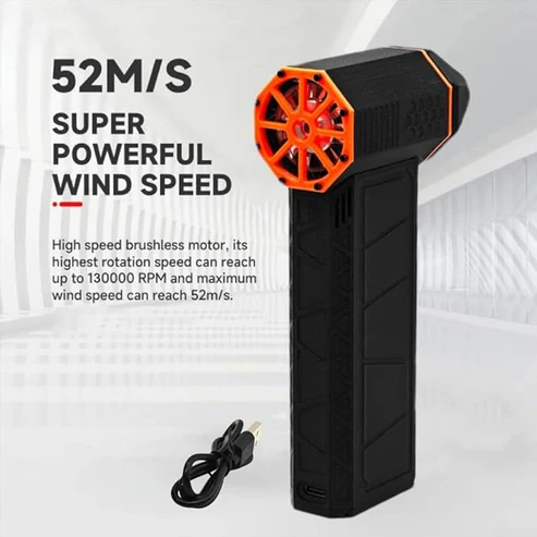 Super Power Turbo Jet Fan – Rechargeable Blower, 3 Speeds – image 3