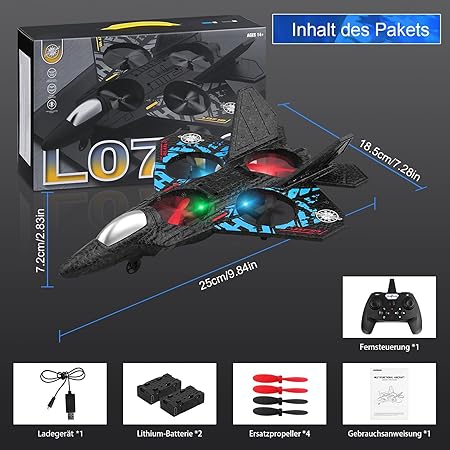 RC plane with lights