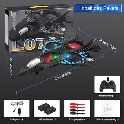 RC plane with lights