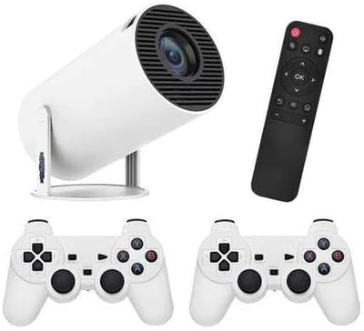2-in-1 Game Projector – Wireless Controllers, Built-in Games – image 1