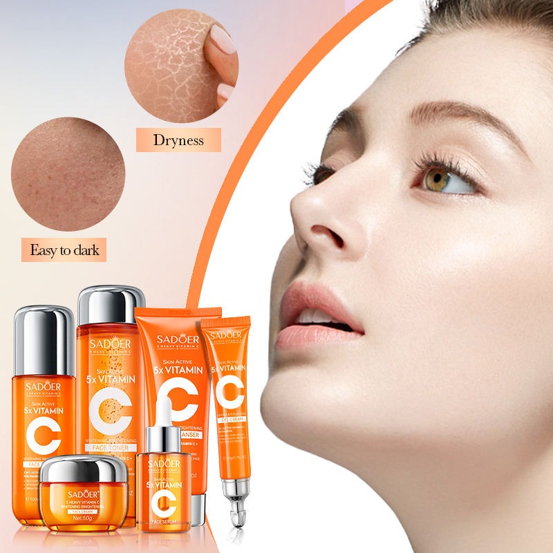 Sadoer Vitamin C Skincare Set – 5-Piece Face Kit – image 2