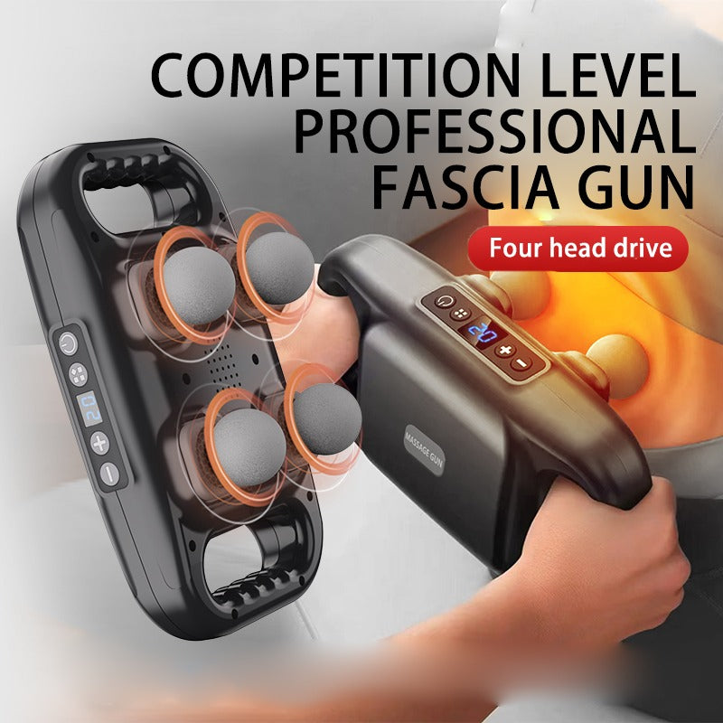 4-Head Massage Gun – Deep Tissue Muscle Massager – image 1