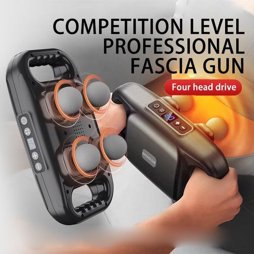 4-Head Massage Gun – Deep Tissue Muscle Massager – image 1